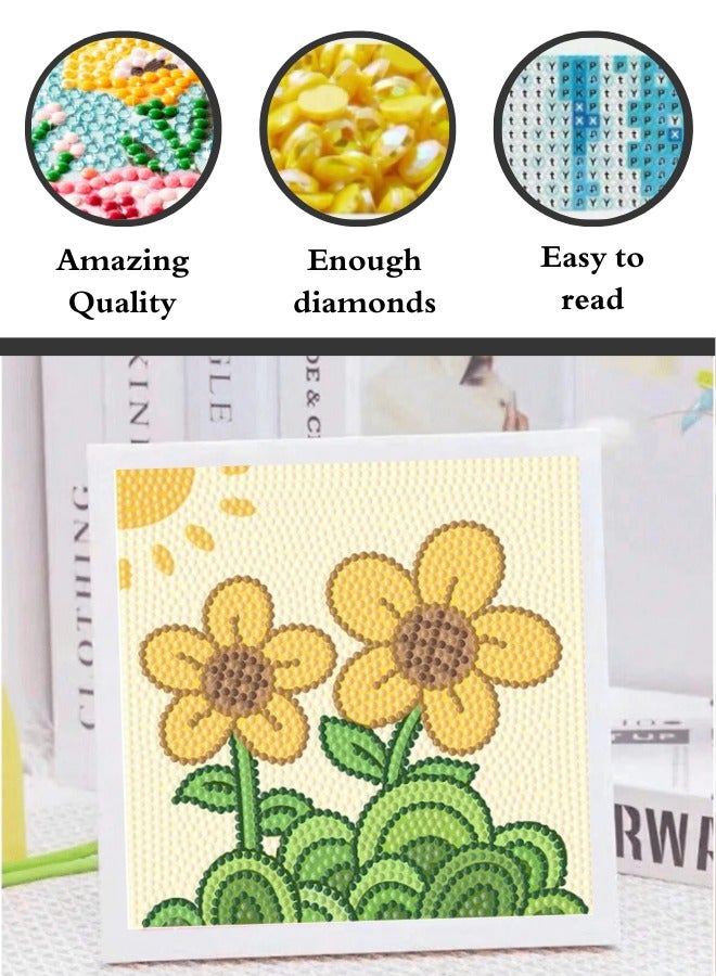 ATRI Diamond Painting Game, DIY Beaded Picture Puzzle Game, 5D Diamond Painting Kits for Kids with plastic Frame 15*15 - Image 2