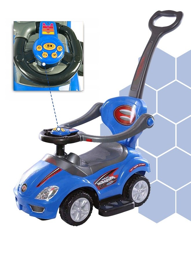 Fitness World 3 in 1 Ride On Car Toy for Kids with Barrier and Backrest, Adjustable  - Image 4