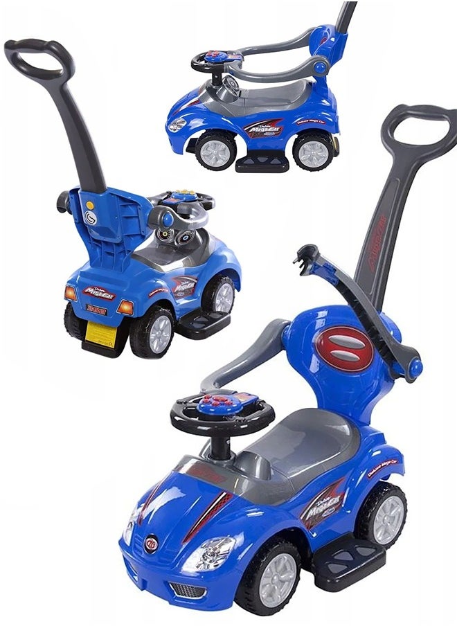 Fitness World 3 in 1 Ride On Car Toy for Kids with Barrier and Backrest, Adjustable  - Image 5