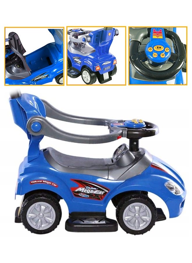 Fitness World - 3 in 1 Ride On Car Toy for Kids with Barrier and Backrest, Adjustable - Image 1