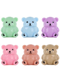 Glam Lux Bundle Teddy Bear Fruity Lip Balm Set 6 Flavors TwistableSmoother Lips Set of 6 Moisturizing Nourishing  Hydrating For Dry Chapped Lips For Women Girls  Tweens Beary Best 