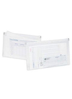 Office Depot Transparent Zipper Envelopes, Check Size, Clear, Pack Of 3, 667812  - Image 5