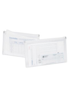 Office Depot Transparent Zipper Envelopes, Check Size, Clear, Pack Of 3, 667812  - Image 3