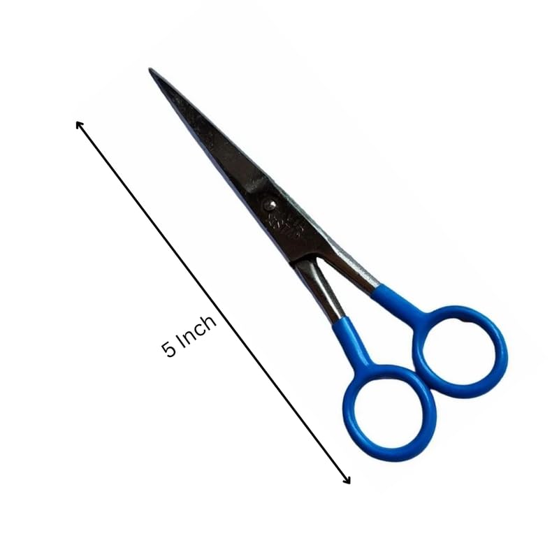 Anju Scissors Enterprise 5 Inch Black Scissors All Purpose ComfortGrip Handles Sharp Scissors for Home Kitchen Office Pack of 29  - Image 2