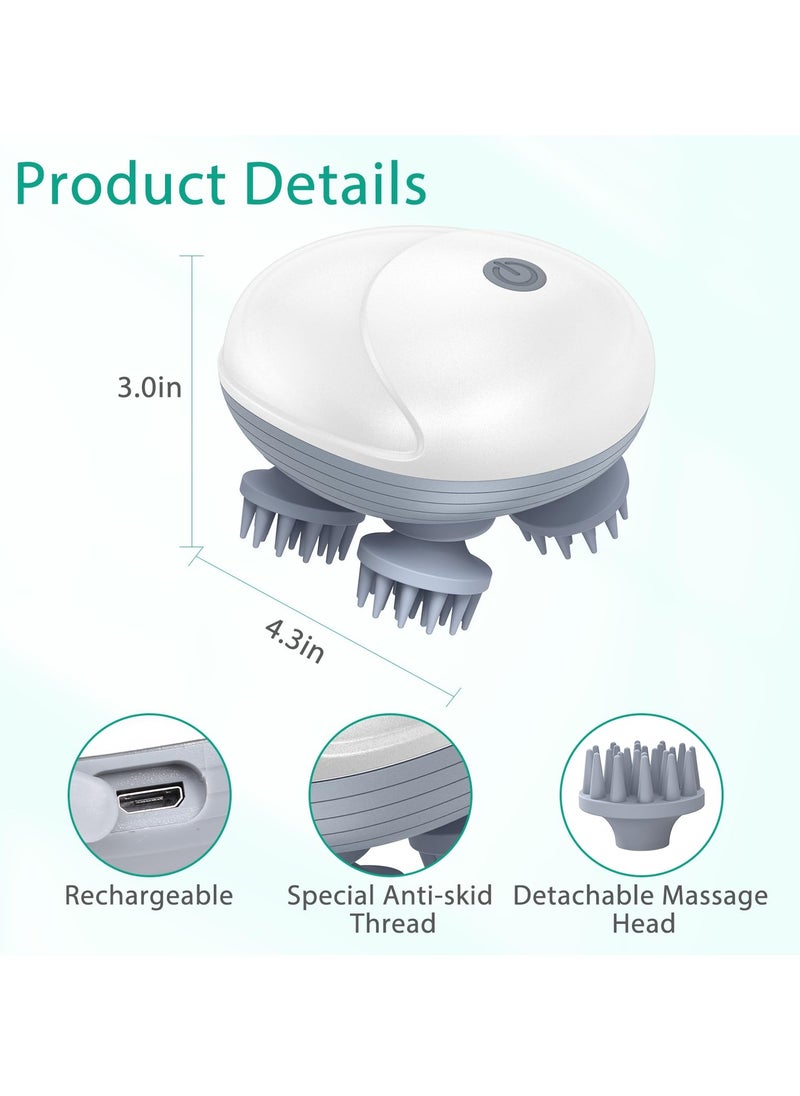 BTFMEI - Electric Scalp Massager Multifunctional Waterproof Head Massager With 96 Kneading Nodes Multifunctional Head Scratcher for Relief  Stress Relax - Image 1