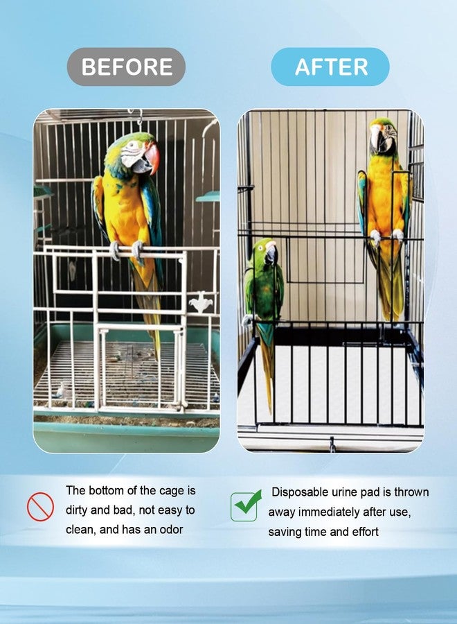 Niwaes Disposable Bird Cage Liner Birds Cage Liners Super Absorbent Birdcage Liners Parakeet Cage Training Accessories with Quick-Dry Surface for Cockatiels Canaries Parrots - Image 4