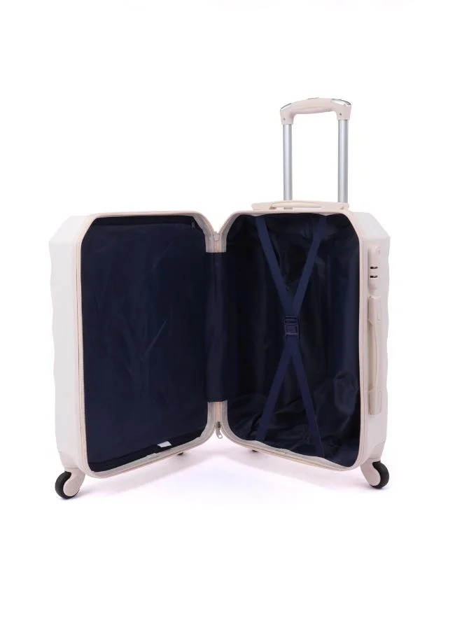 LIMRA Cabin Carry Check-In Luggage Trolley Size 20 inch Beige