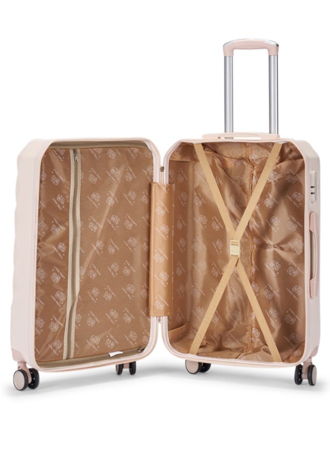 LIMRA Cabin Carry Check-In Luggage Trolley Size 20 inch Beige - Image 5