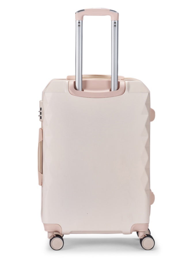 LIMRA Cabin Carry Check-In Luggage Trolley Size 20 inch Beige - Image 3