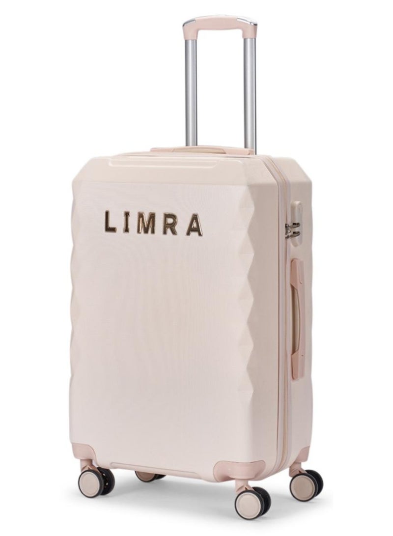 LIMRA Cabin Carry Check-In Luggage Trolley Size 20 inch Beige - Image 1