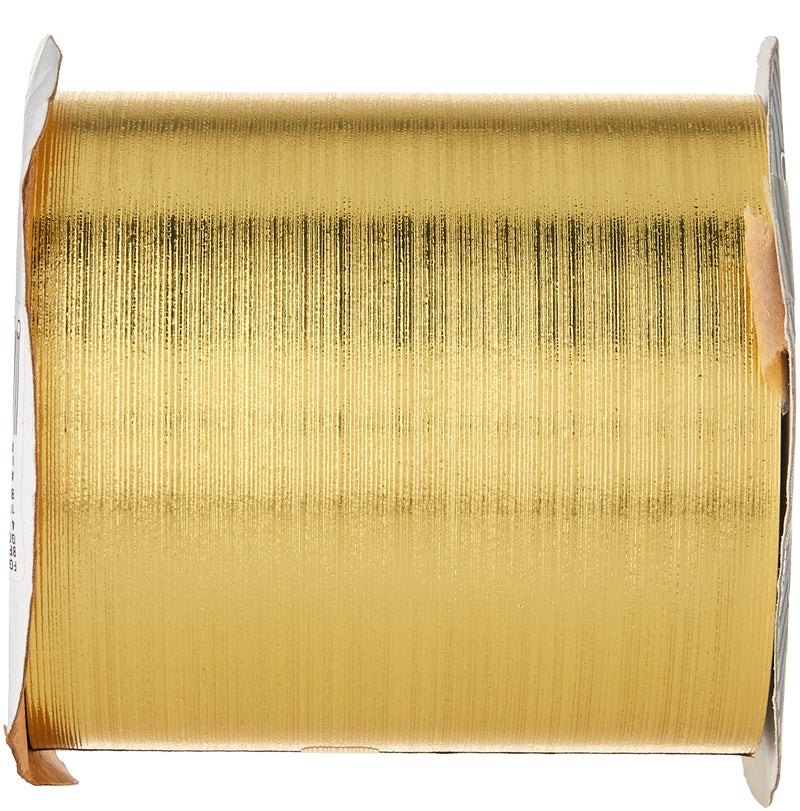 Berwick FGB001-10050-B015 4" Brushed Glitter Ribbon, Gold - Image 3