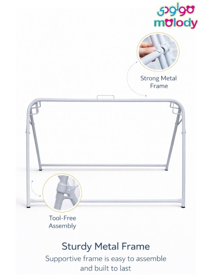 molody Geezani Luxury Baby Swing – Elegant Traditional Cradle Design for Your Newborn’s Comfort - Image 5