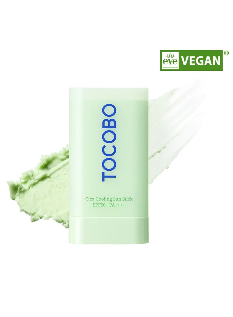 توكوبو [TOCOBO]  Tocobo Cica Cooling Sun Stick Spf50+ Pa++++ Fermented Cica Complex, Reduces Skin Temperature, Quick Soothing, Lightweight And Moisturizing - Image 1