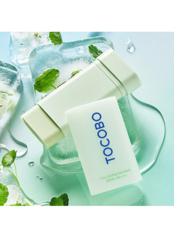 توكوبو [TOCOBO]  Tocobo Cica Cooling Sun Stick Spf50+ Pa++++ Fermented Cica Complex, Reduces Skin Temperature, Quick Soothing, Lightweight And Moisturizing - Image 2