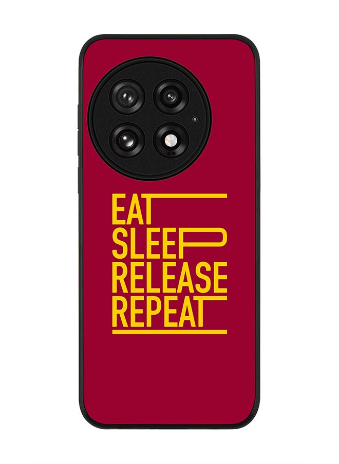 Stylizedd For OnePlus 13 5G Case,Slim fit Camera Protection, Shockproof Thin Phone cover  - Eat Sleep Release Repeat  - Image 1