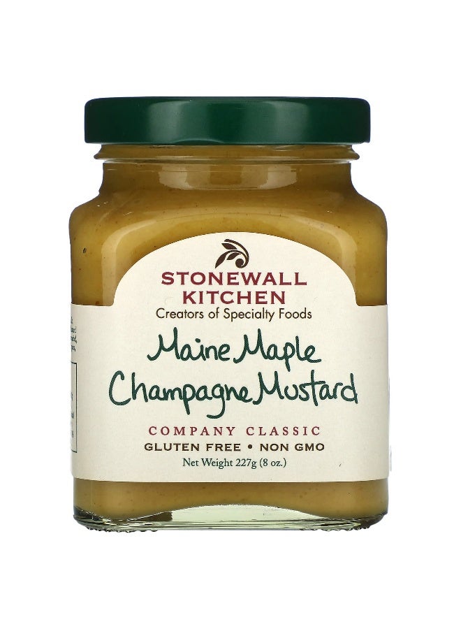 Stonewall Kitchen, Maine Maple Champagne Mustard, 8 oz (227 g) - Image 1