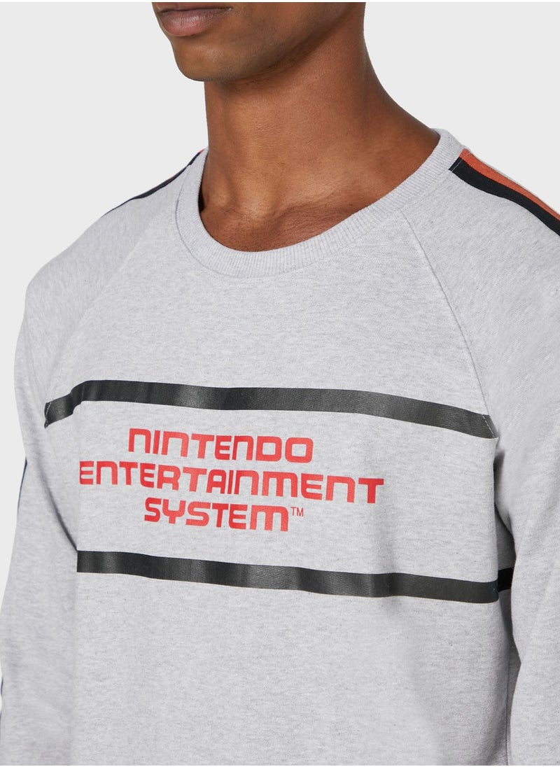 DEDICATED - Stripe Detail Sweatshirt - Image 1