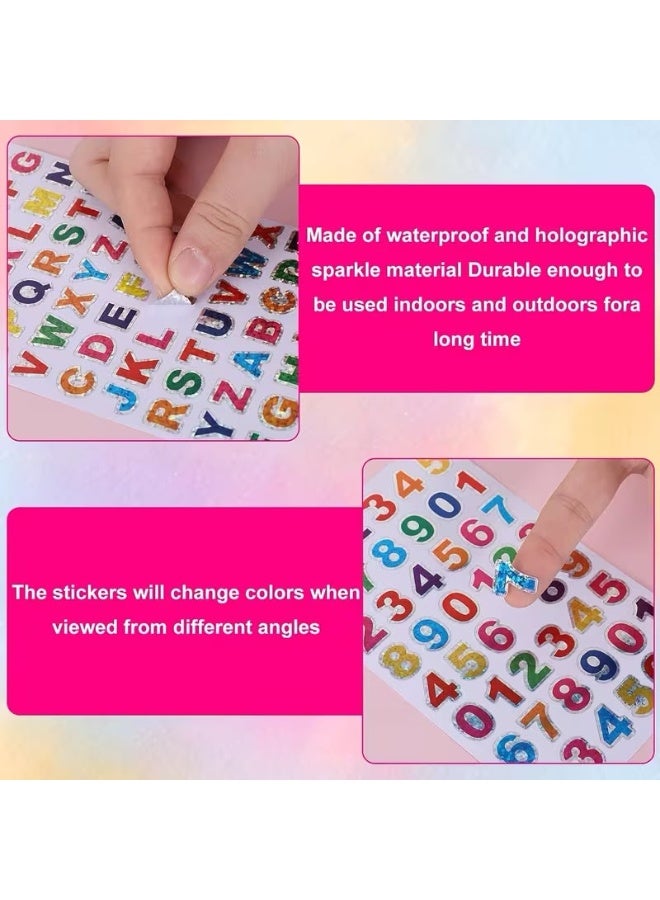 Stickers with numbers and letters to put on the notebook and coloring the label. Bag: 2 pages. - Image 2