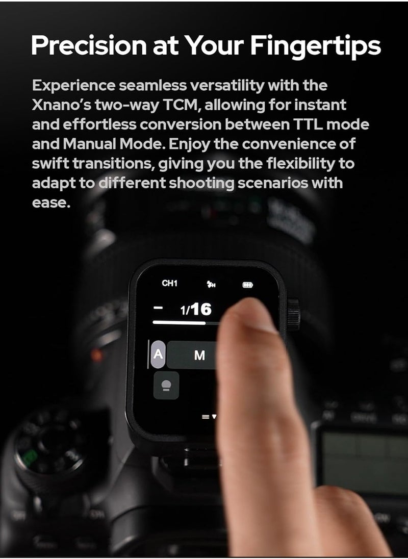 Godox X3C 2.4G Wireless Flash Trigger Transmitter TTL Autoflash with Large OLED Touchscreen Multiple Flash Modes with USB Port 32 Channels 16 Groups Compatible with Canon Cameras  - Image 5