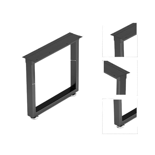 Ventuos_16 inch Heavy Duty Metal Legs for Table Furniture Desk Legs, Bench Coffee Table_Set_of_02_Black (Square_Shape_Leg) - Image 1
