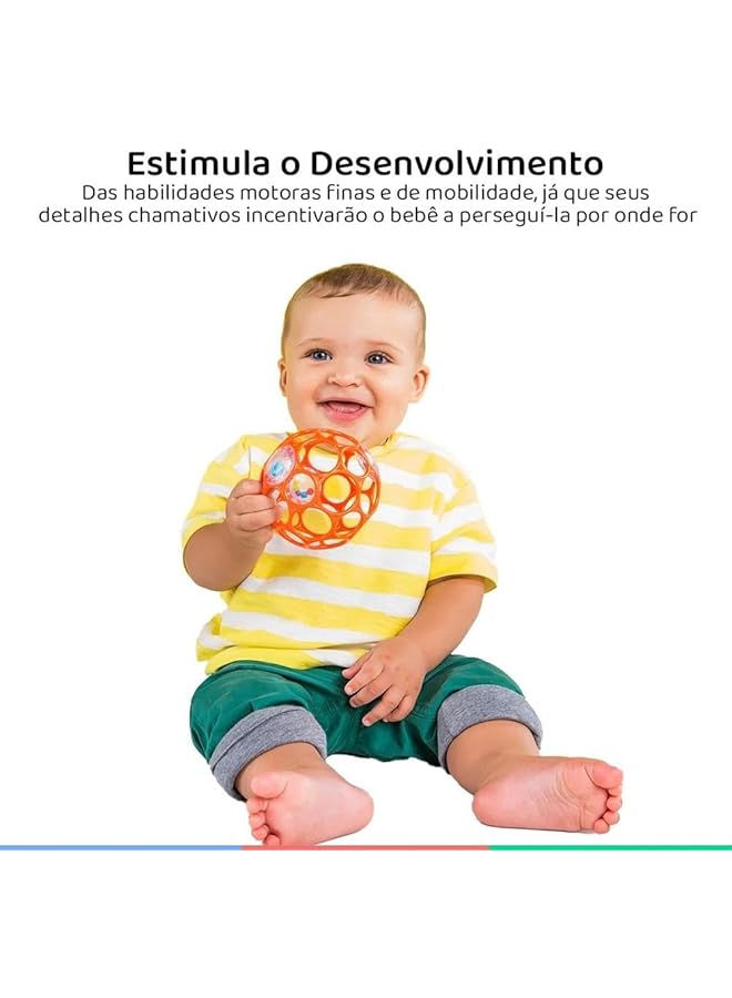 Bright Starts Oball Rattle Easy Grasp Toy Red Piece Of 1 - Image 4