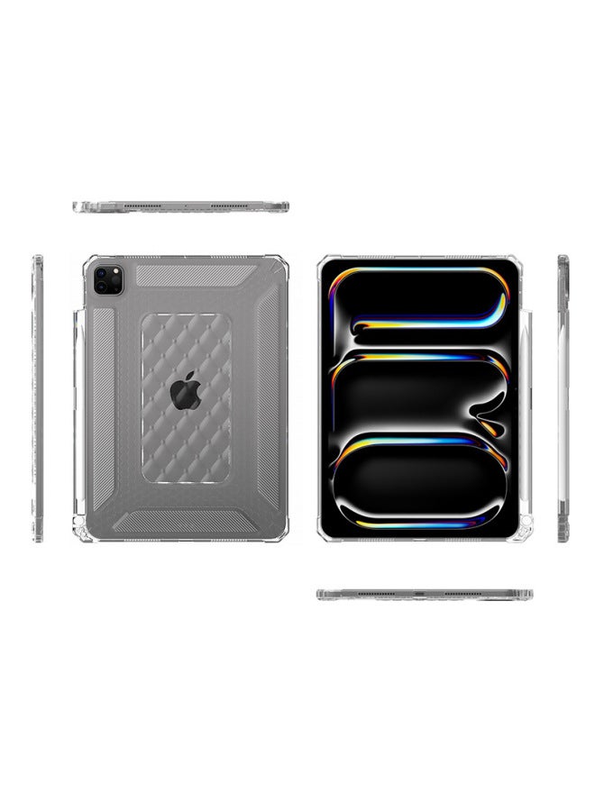 مناسب لجهاز iPad 10.2 غطاء واقٍ شفاف بأربع زوايا مضاد للسقوط، mini234567 pro11 2024-اللون: شفاف (ماسي)-الطراز المطبق: Pro11 /2024/خاص - Image 5