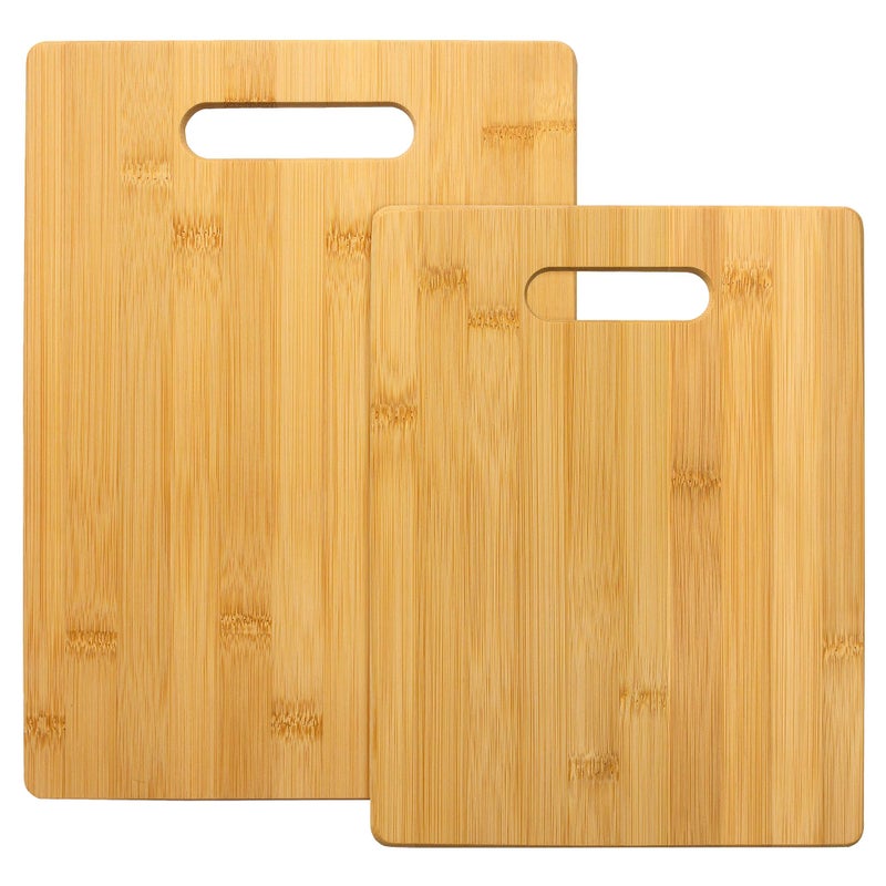 Totally Bamboo 2Piece Cutting Board Set 2 Assorted Sizes of Bamboo Wood Cutting Boards for Kitchen