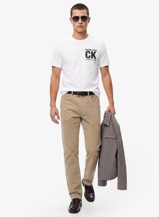 تيشيرت بياقة دائرية برسومات