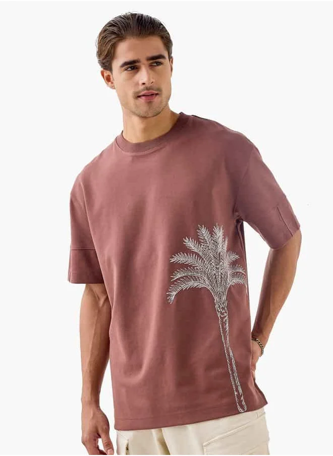 Lee Cooper Lee Cooper Palm Tree Print T-shirt