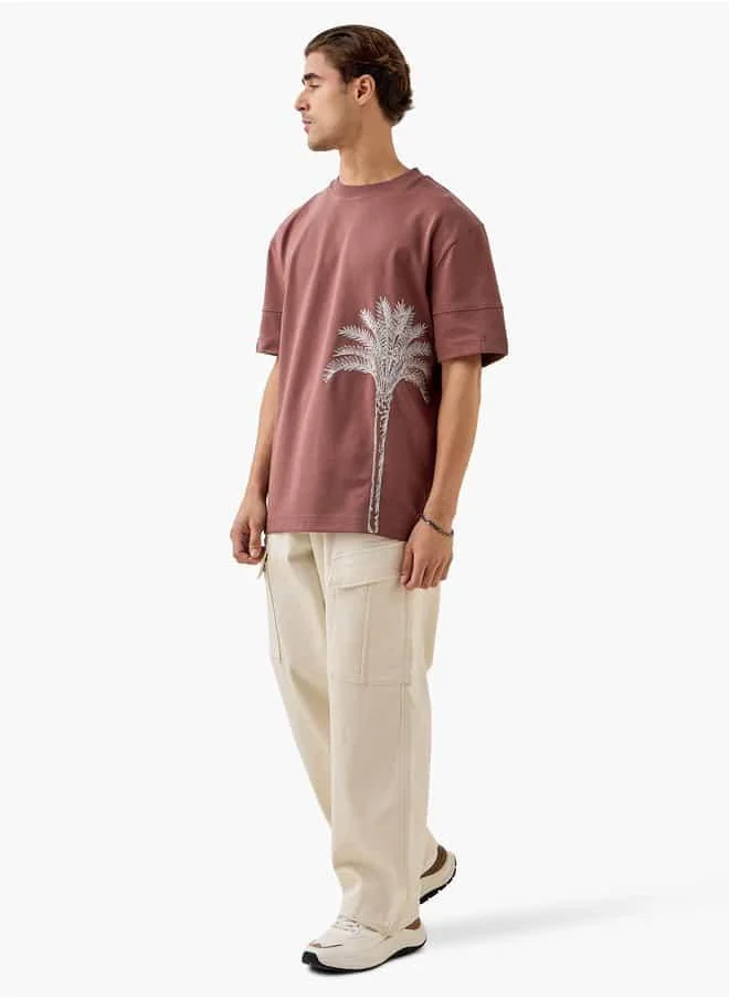 Lee Cooper Lee Cooper Palm Tree Print T-shirt