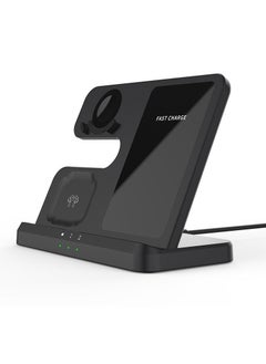 Fast 3 in 1 Wireless Chargers Station For Samsung Galaxy S23 S22 Ultra Wireless Charging For Galaxy Watch 4 Buds Pro Dock Holder
