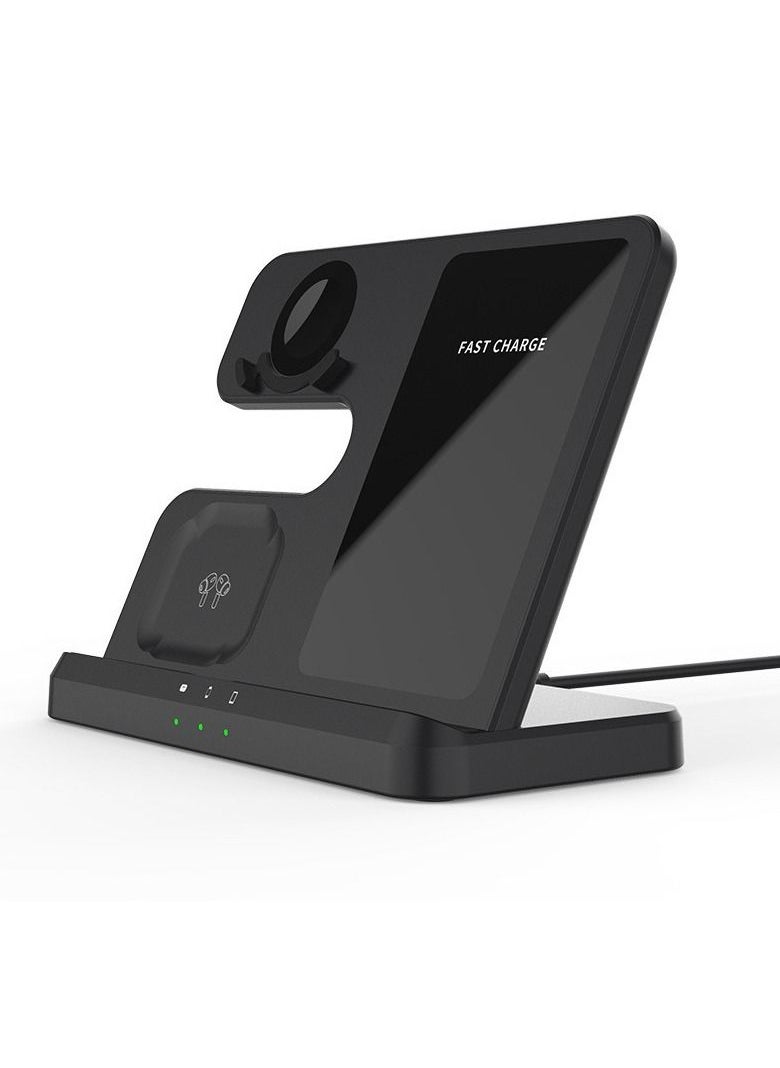 Generic - Fast 3 in 1 Wireless Chargers Station For Samsung Galaxy S23 S22 Ultra Wireless Charging For Galaxy Watch 4 Buds Pro Dock Holder - Image 1