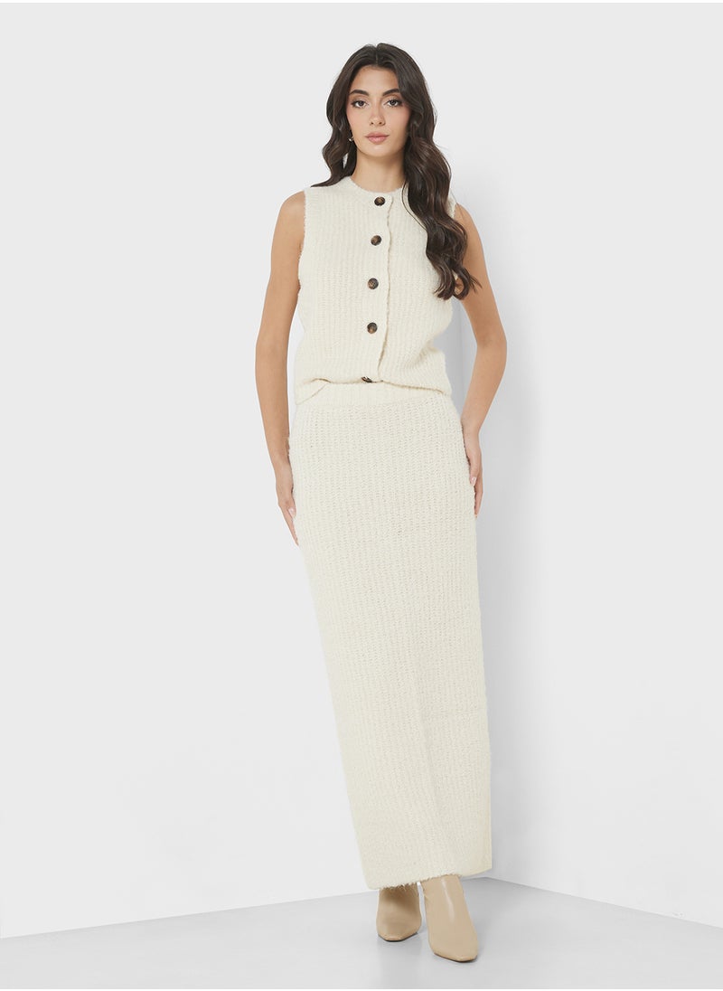 4th & Reckless - Knitted Maxi Skirt - Image 1