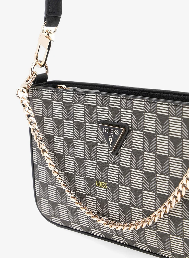 GUESS G Wave II mini top zip shoulder bag