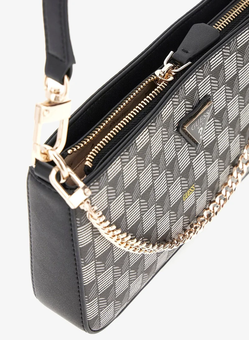 GUESS G Wave II mini top zip shoulder bag