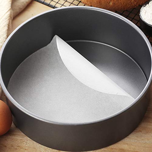 Ergonflow 100 Sheets Parchment Paper Rounds 6" and 8" Diameter-Non-Stick Cake Pan Liner Circles,Cookie Baking Sheets,Precut for Cake Baking, White - Image 5