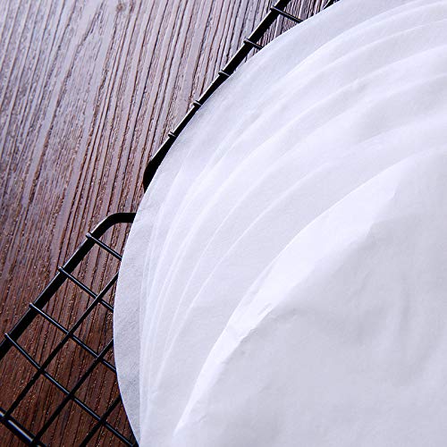 Ergonflow 100 Sheets Parchment Paper Rounds 6" and 8" Diameter-Non-Stick Cake Pan Liner Circles,Cookie Baking Sheets,Precut for Cake Baking, White - Image 4