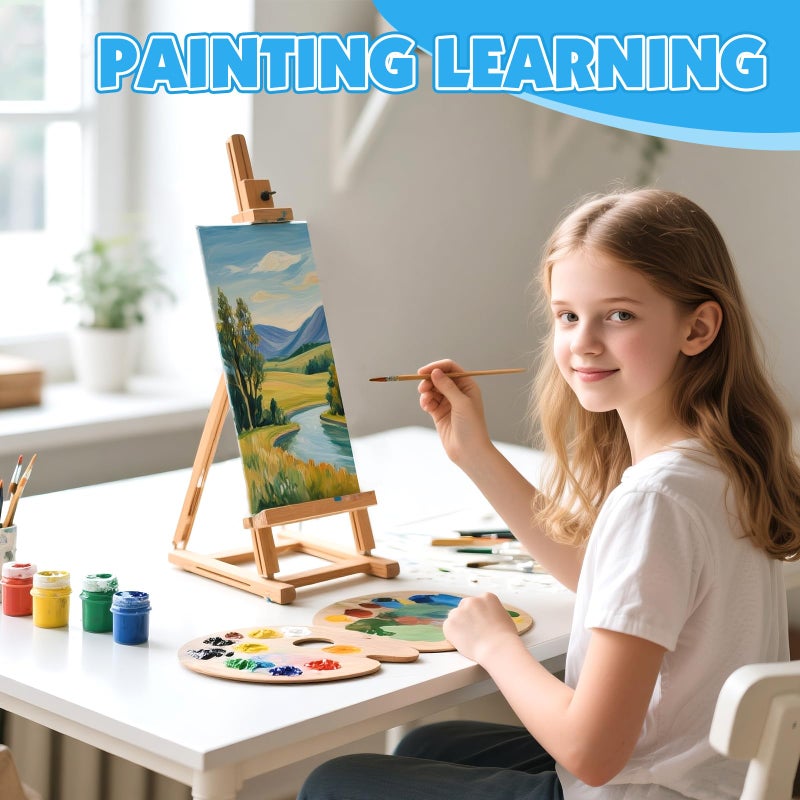 ESRICH Long Canvas for Painting, 8 Pack 4x12 Canvas Boards for Painting Cotton Primed Acid Free Blank Canvas Panels for Oil Paint, Watercolor, Acrylic Paint, Gouache and Tempera. - Image 5