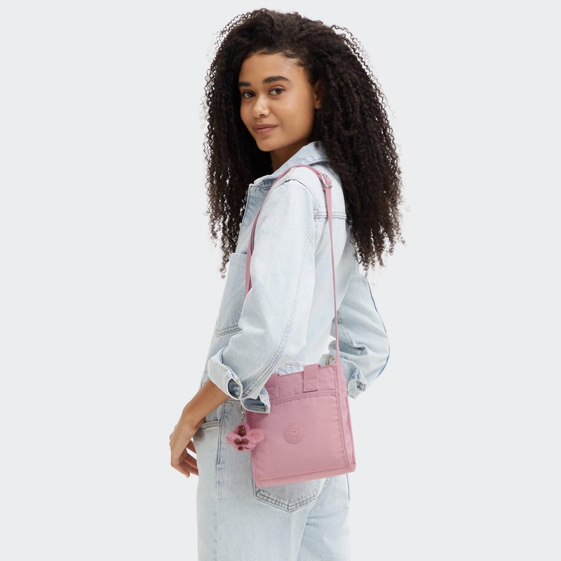 KIPLING KIPLING حقيبة كروس بودي صغيرة كيبيلينغ إينارا بلون وردي ناعم - Image 2
