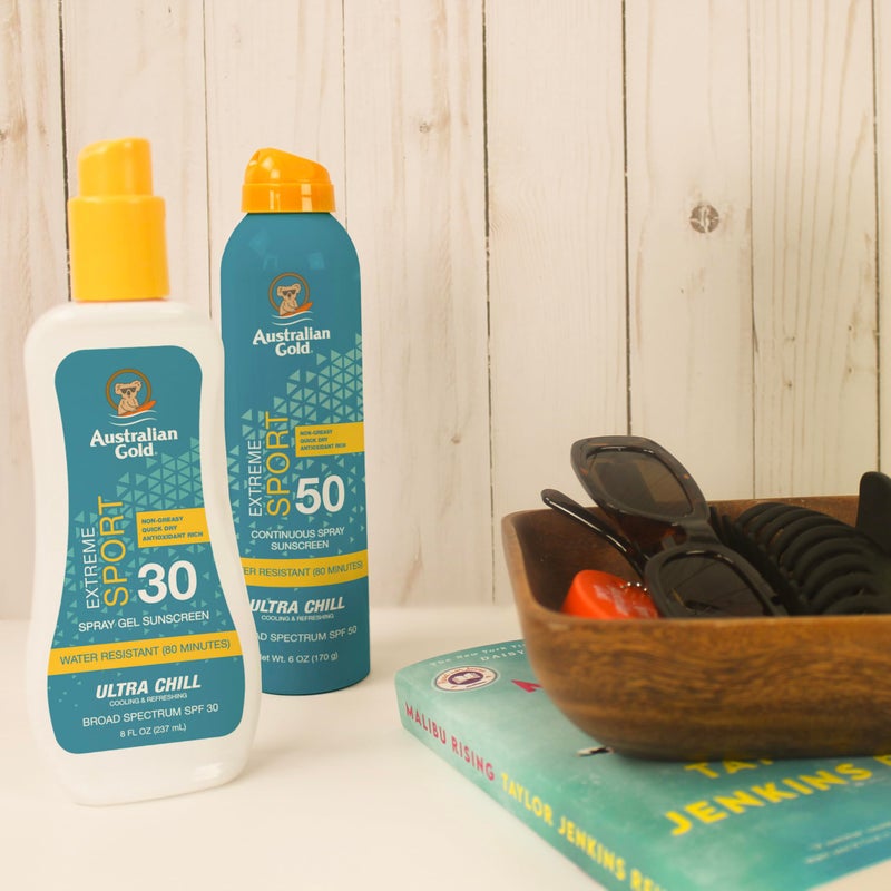 Australian Gold Extreme Sport Continuous Spray Sunscreen SPF 50 (Broad Spectrum/Sweat & Water Resistant/Non-Greasy), Sport - New, Coastal Breeze, 6 Oz 5.6 Ounce (Pack of 1) SPF 50 - Spray - Image 2