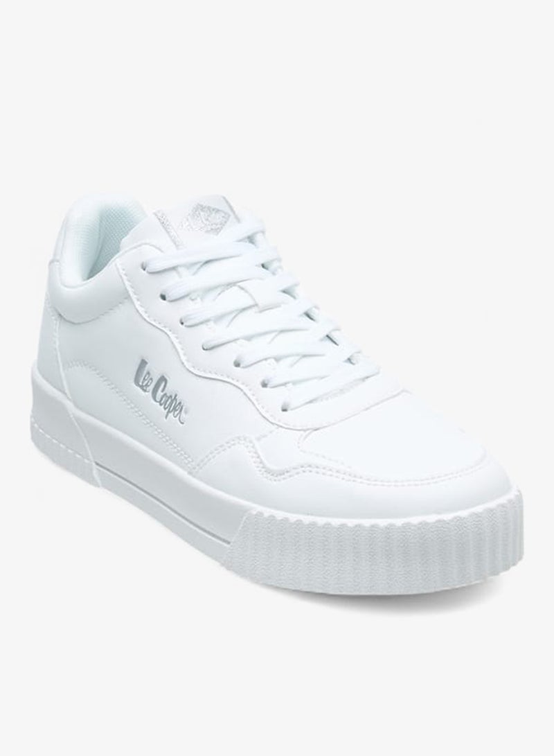 Lee Cooper Womens Logo Detail Sneakers With Lace-Up Closure - Image 1