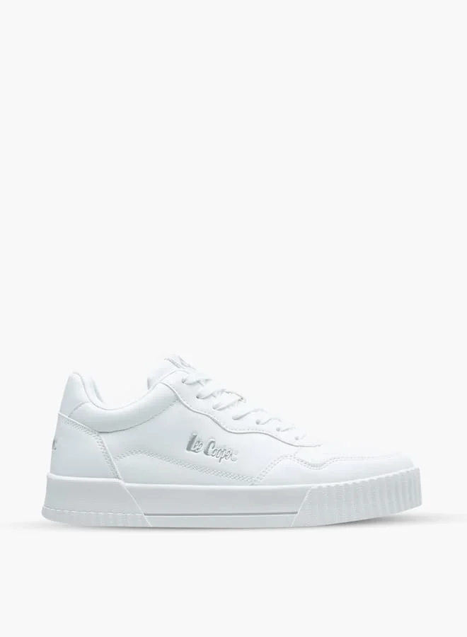 Lee Cooper Womens Logo Detail Sneakers With Lace-Up Closure
