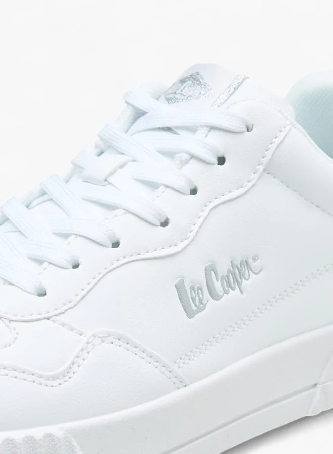 Lee Cooper Womens Logo Detail Sneakers With Lace-Up Closure