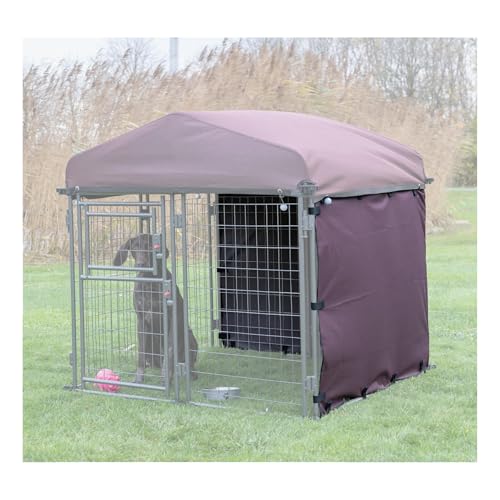 TRIXIE Dog Kennel Sunshade, All Weather Protection Side Panels, Protect Against Sun, Rain, Wind, Fits 4x4x4.5-FT Kennel, Medium - Image 2