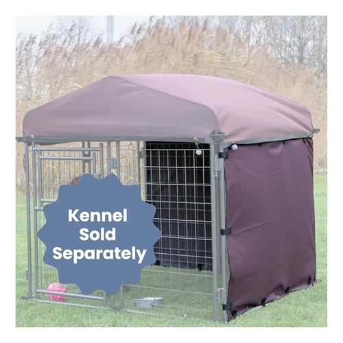 TRIXIE Dog Kennel Sunshade, All Weather Protection Side Panels, Protect Against Sun, Rain, Wind, Fits 4x4x4.5-FT Kennel, Medium - Image 3