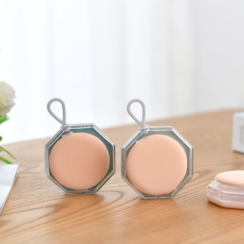 9Pcs Puff Box Practical Case Portable Beauty Puff Holder - Image 3