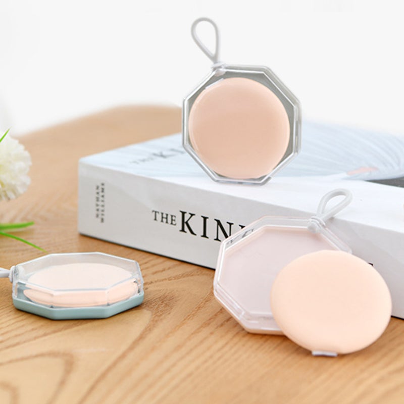 9Pcs Puff Box Practical Case Portable Beauty Puff Holder - Image 2