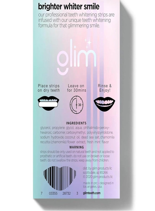 جليم شرائط تبييض الأسنان الاحترافية من جليم | 42 شريطًا (21 استخدامًا)، خالية من الهيدروجين، خالية من البيروكسيد، غير سامة، موصى بها من قبل أطباء الأسنان، لا تسبب حساسية الأسنان - نباتية ولم تُختبر على الحيوانات - (بنكهة النعناع) - Image 4