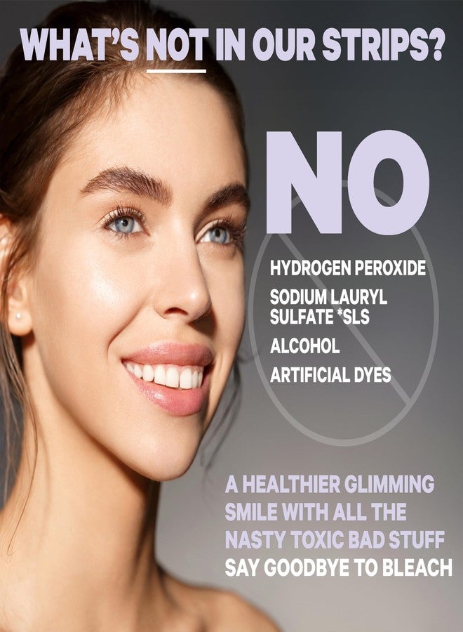 جليم شرائط تبييض الأسنان الاحترافية من جليم | 42 شريطًا (21 استخدامًا)، خالية من الهيدروجين، خالية من البيروكسيد، غير سامة، موصى بها من قبل أطباء الأسنان، لا تسبب حساسية الأسنان - نباتية ولم تُختبر على الحيوانات - (بنكهة النعناع) - Image 5