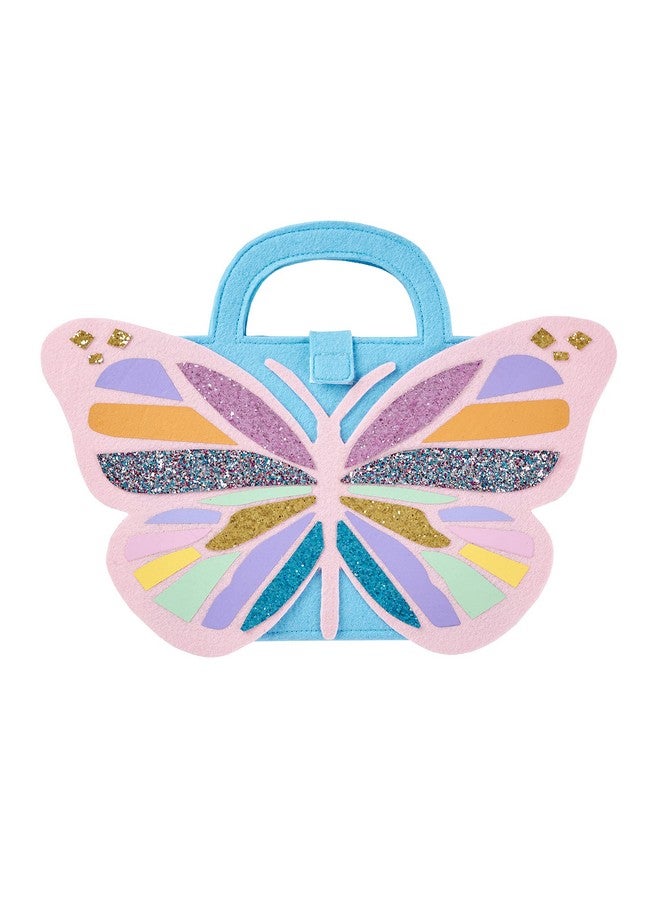 Mud Pie, Butterfly Girl Art Portfolio and Crayon Set - Image 1